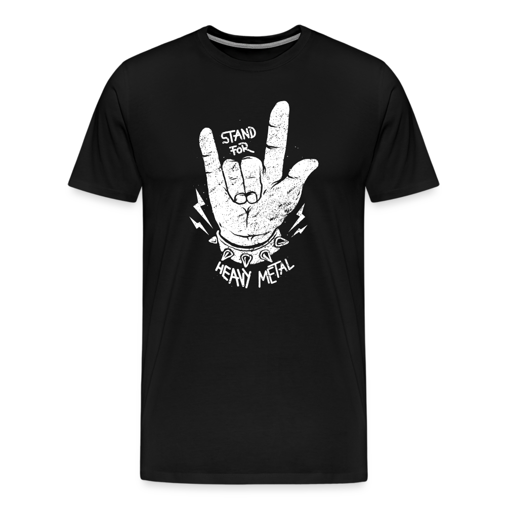 Heavy Metall Rock & Roll Premium T-Shirt Herren - Schwarz