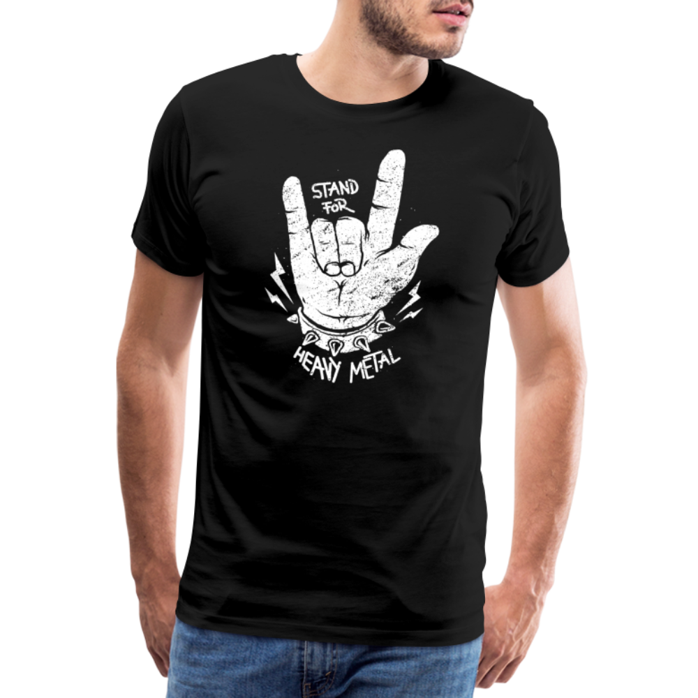 Heavy Metall Rock & Roll Premium T-Shirt Herren - Schwarz