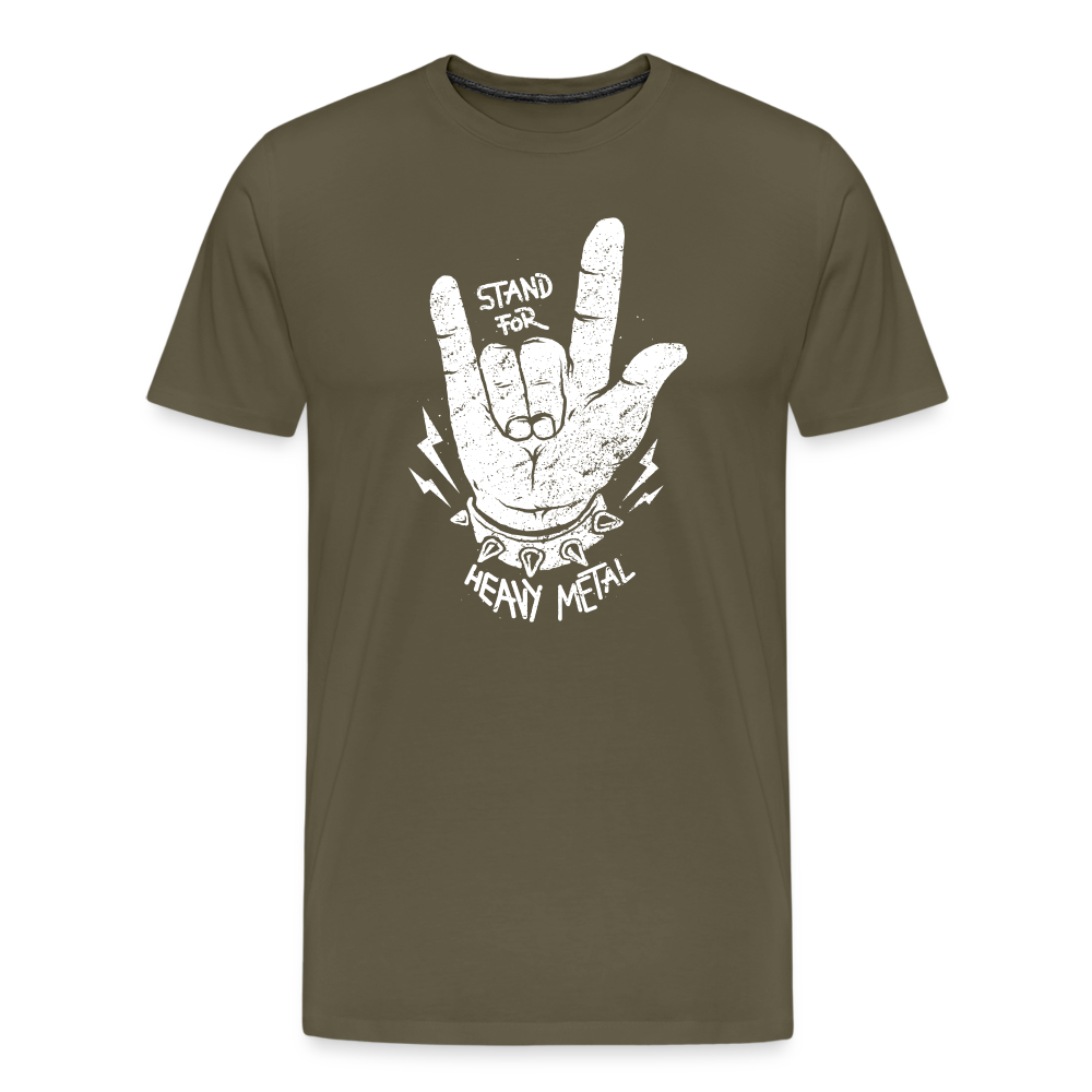 Heavy Metall Rock & Roll Premium T-Shirt Herren - Khaki