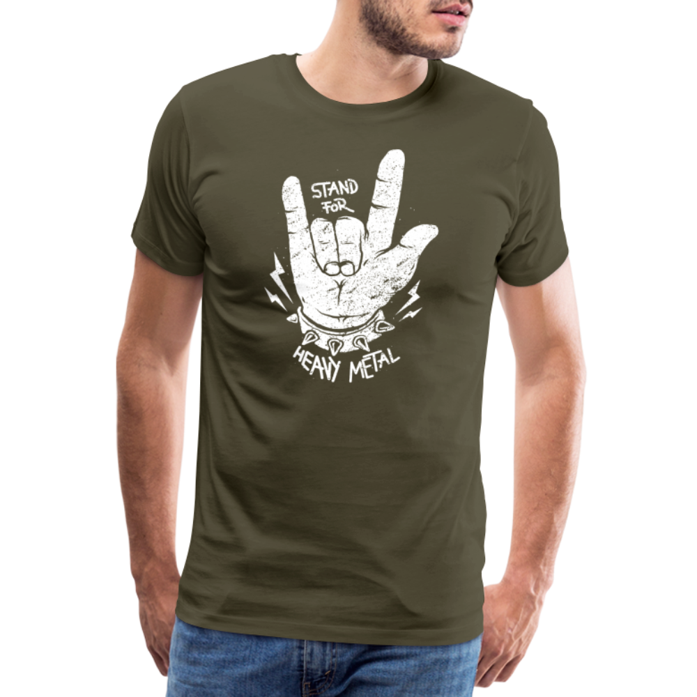 Heavy Metall Rock & Roll Premium T-Shirt Herren - Khaki