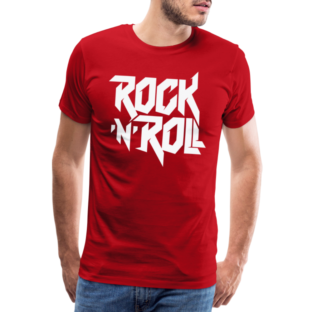 Rock & Roll 3 Premium T-Shirt Herren - Rot