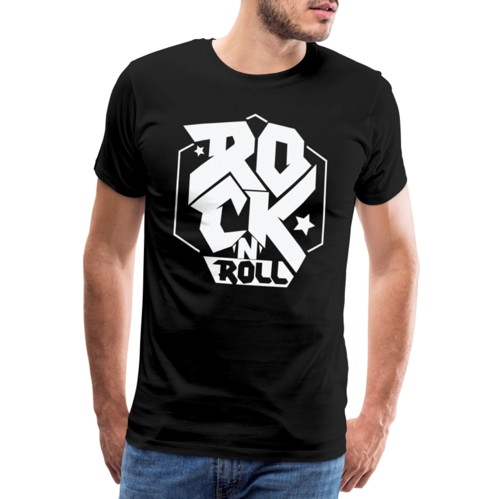 Rock & Roll 4 Premium T-Shirt Herren - Schwarz