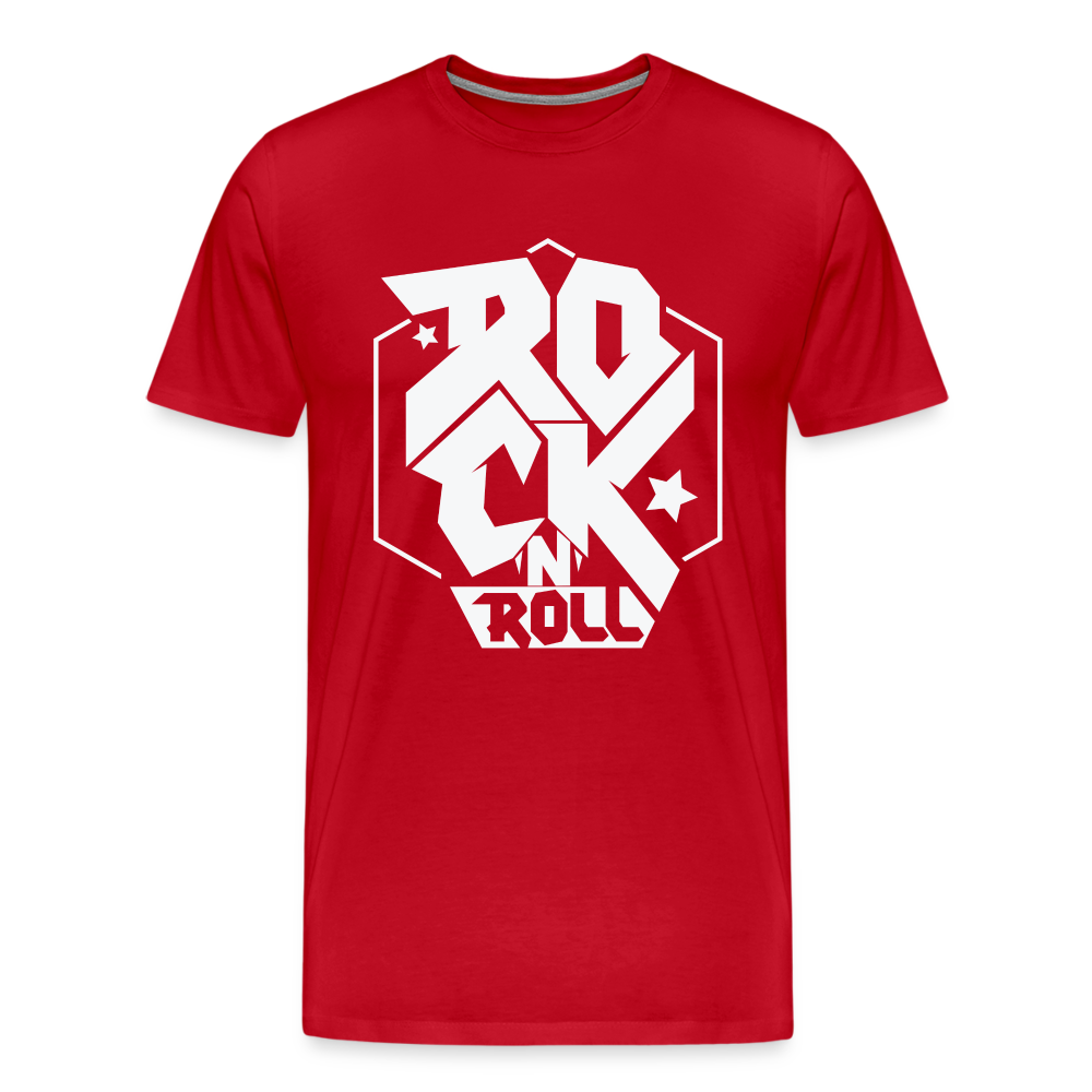 Rock & Roll 4 Premium T-Shirt Herren - Rot