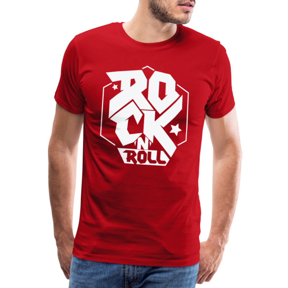 Rock & Roll 4 Premium T-Shirt Herren - Rot