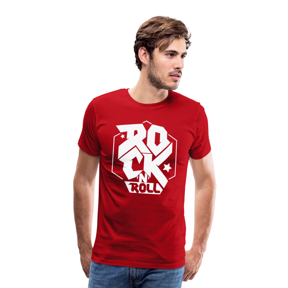 Rock & Roll 4 Premium T-Shirt Herren - Rot
