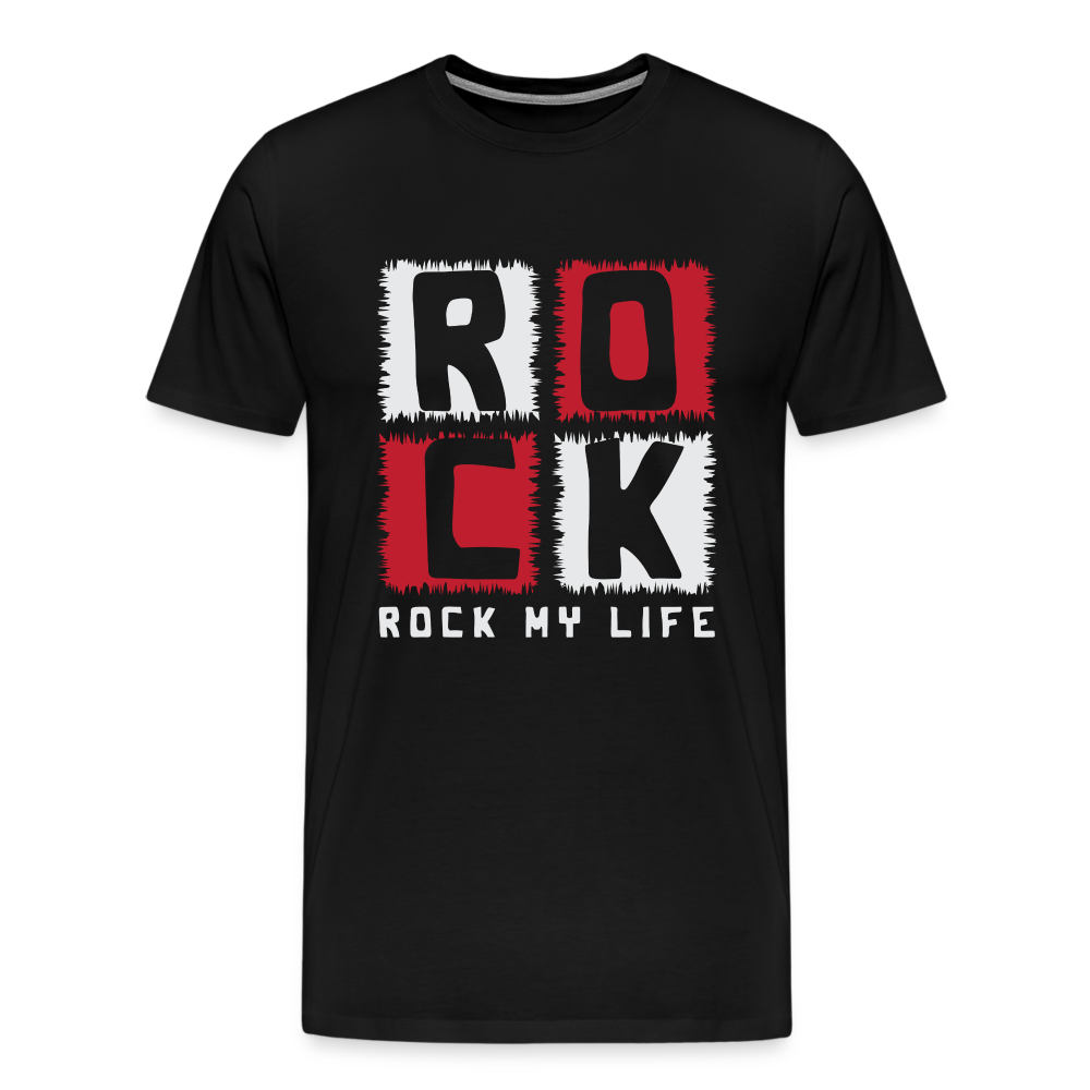 Rock my Life Rock & Roll Premium T-Shirt Herren - Schwarz