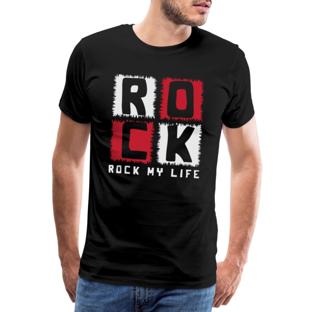 Rock my Life Rock & Roll Premium T-Shirt Herren - Schwarz