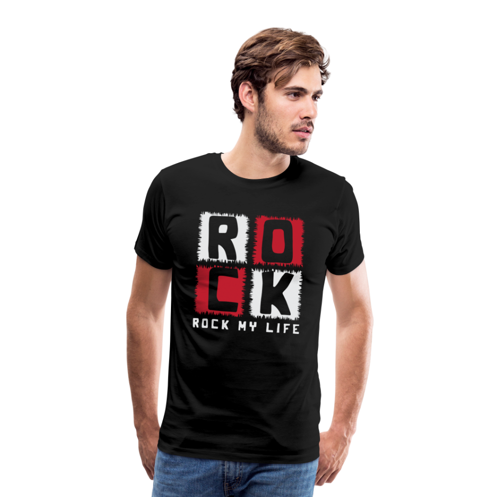 Rock my Life Rock & Roll Premium T-Shirt Herren - Schwarz