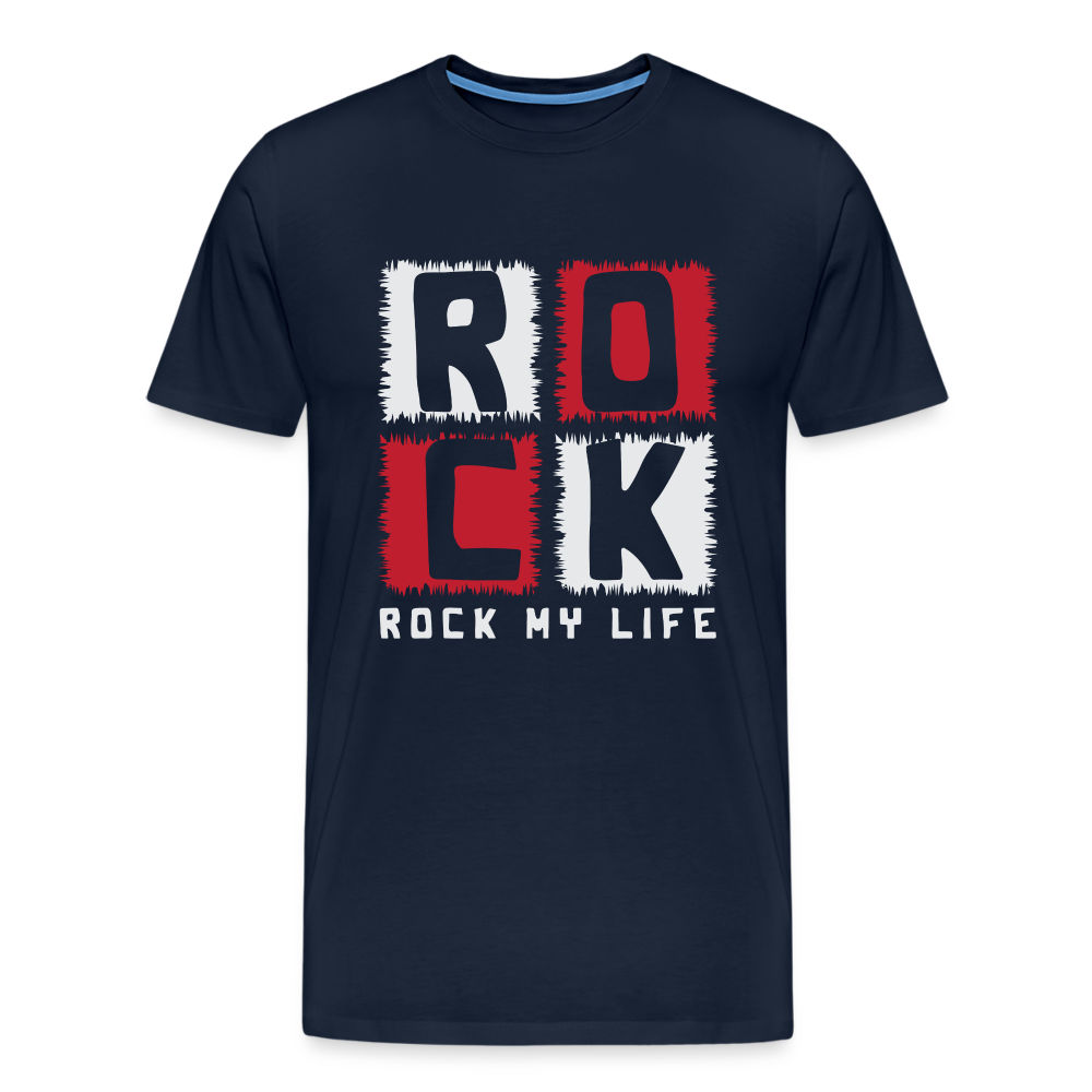 Rock my Life Rock & Roll Premium T-Shirt Herren - Navy