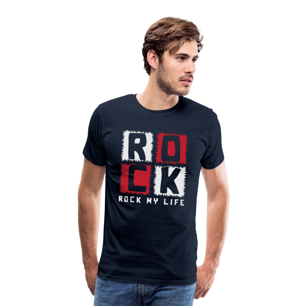 Rock my Life Rock & Roll Premium T-Shirt Herren - Navy