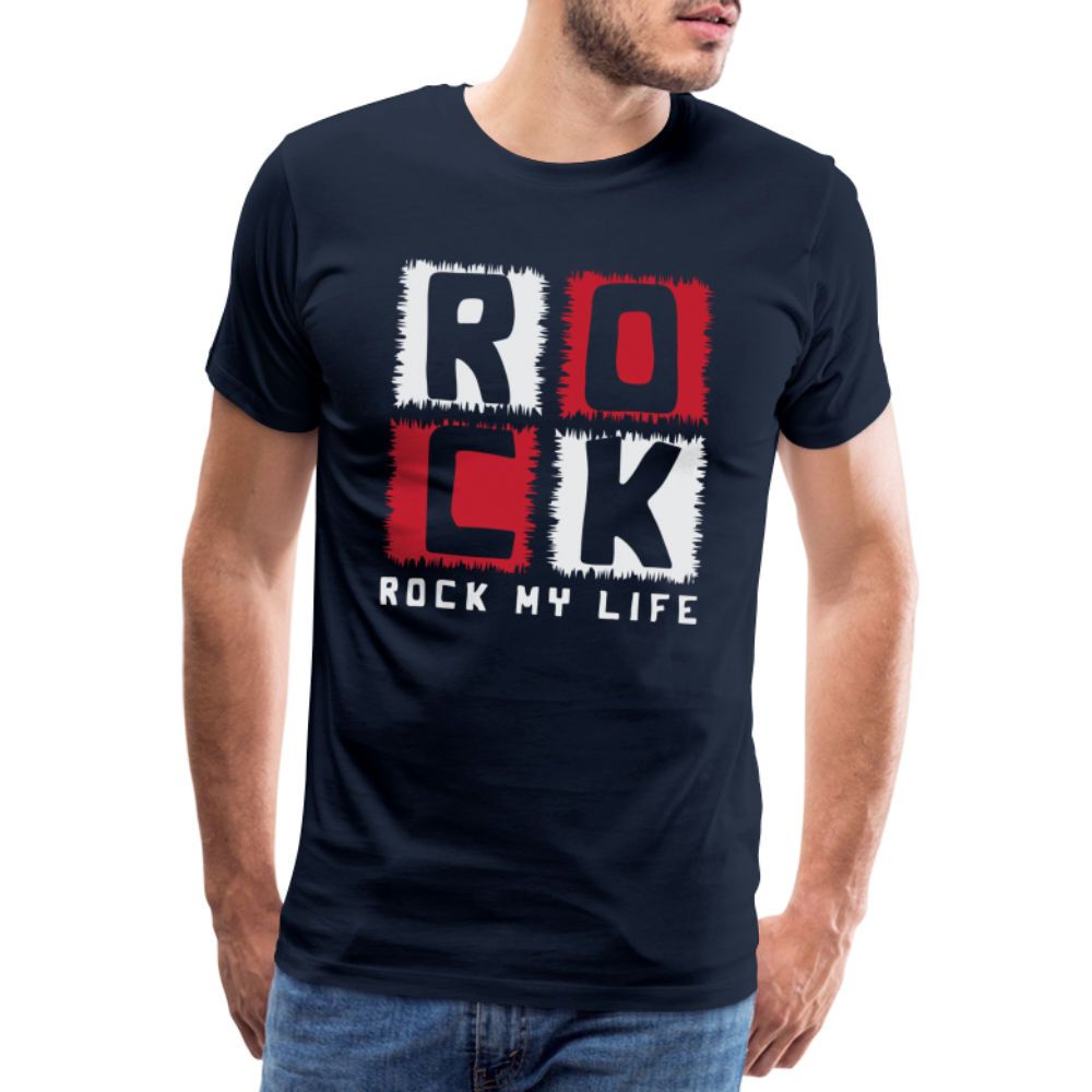 Rock my Life Rock & Roll Premium T-Shirt Herren - Navy