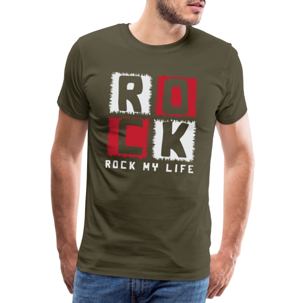 Rock my Life Rock & Roll Premium T-Shirt Herren - Khaki