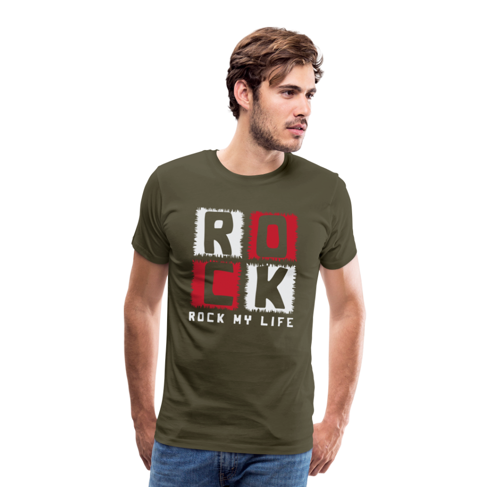 Rock my Life Rock & Roll Premium T-Shirt Herren - Khaki