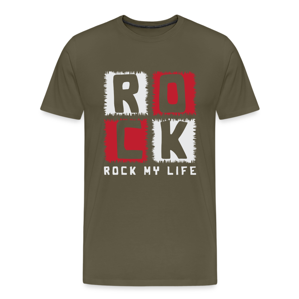 Rock my Life Rock & Roll Premium T-Shirt Herren - Khaki
