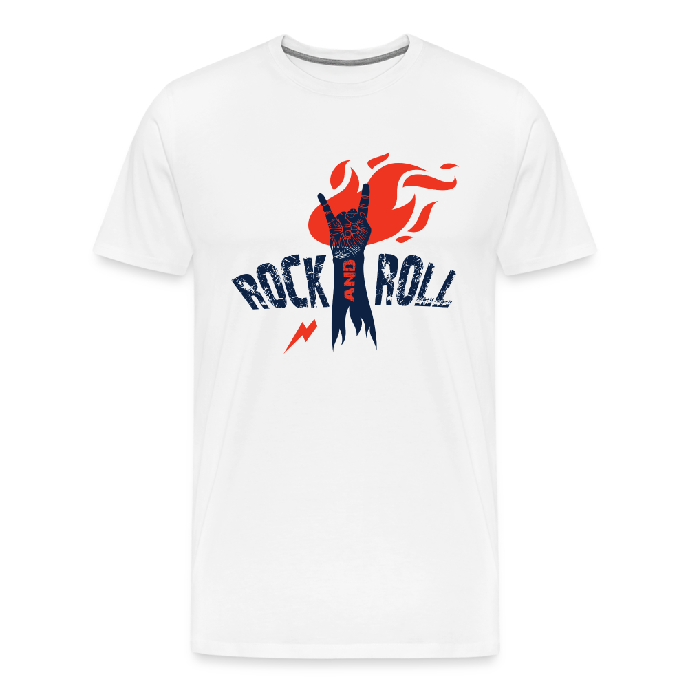 Rock & Roll 7 Premium T-Shirt Herren - Weiß