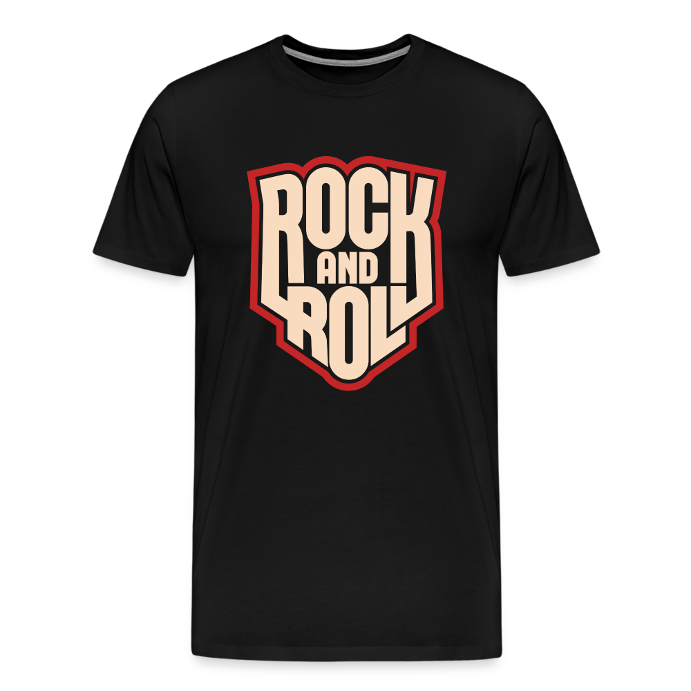 Rock & Roll 8 Premium T-Shirt Herren - Schwarz