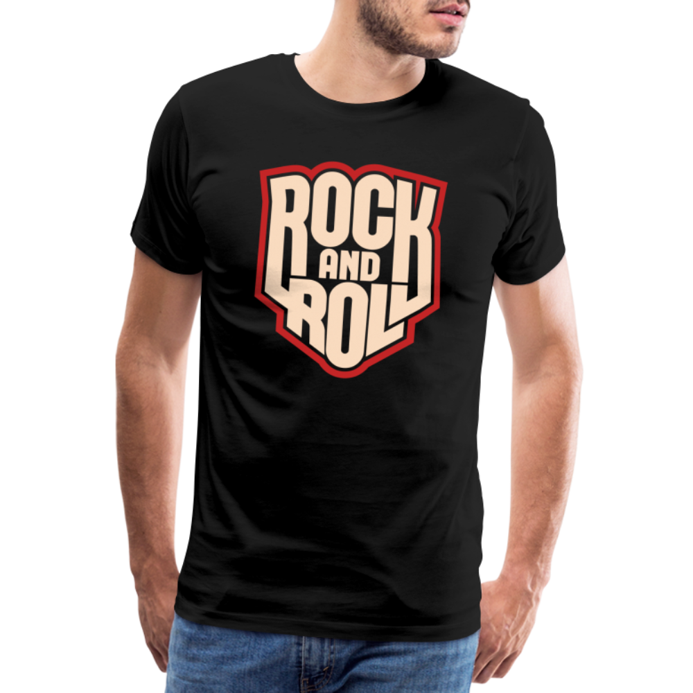 Rock & Roll 8 Premium T-Shirt Herren - Schwarz