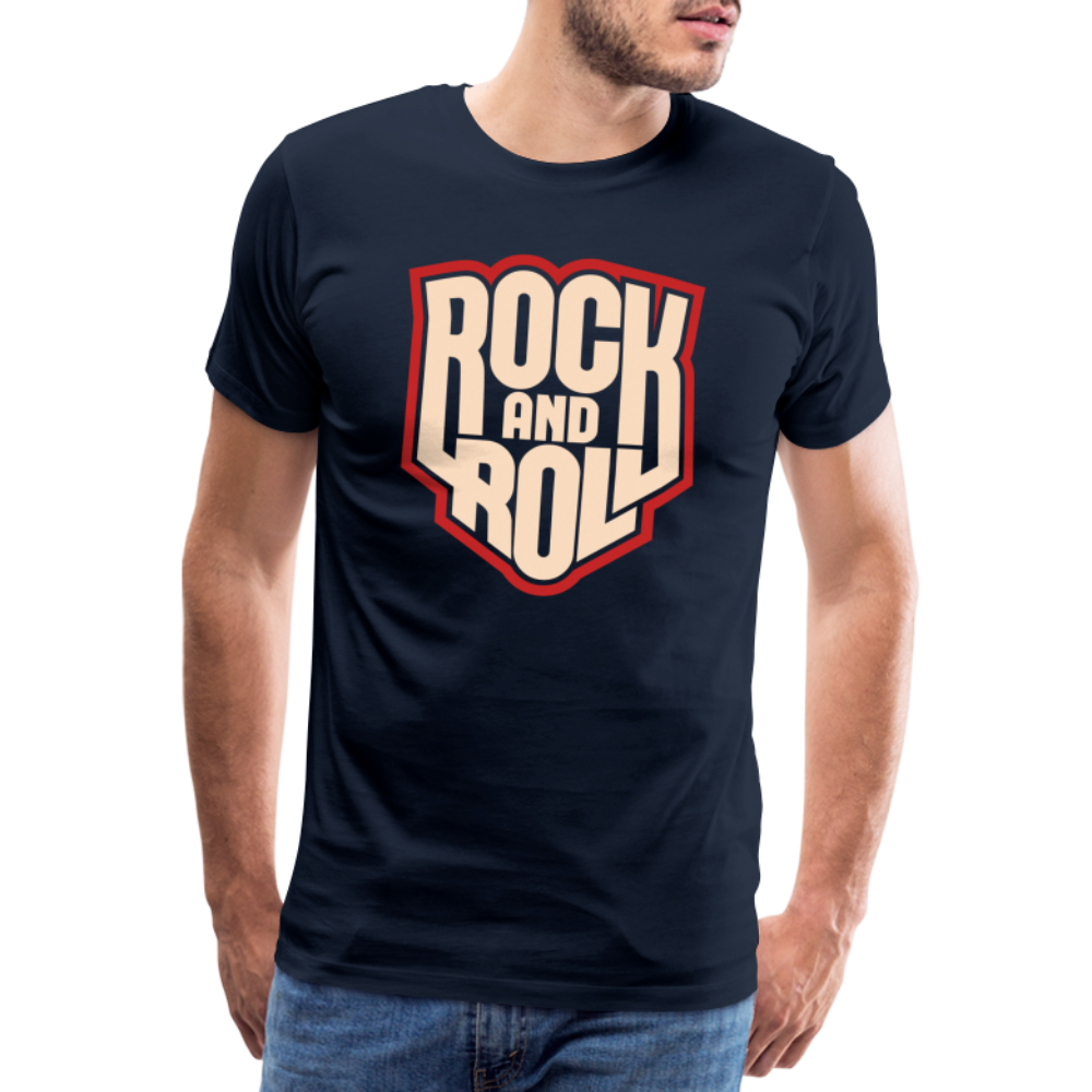 Rock & Roll 8 Premium T-Shirt Herren - Navy