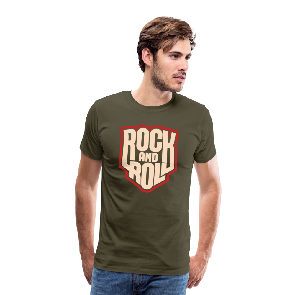 Rock & Roll 8 Premium T-Shirt Herren - Khaki