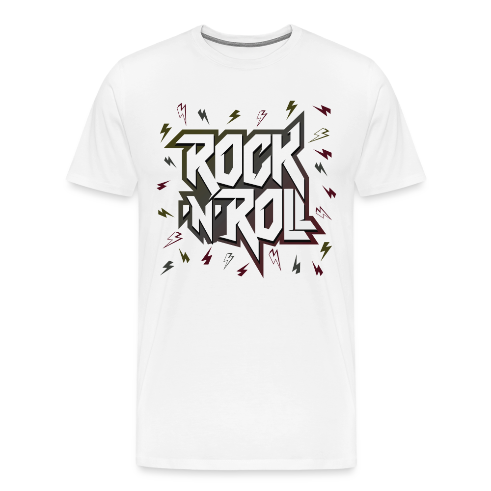 Rock & Roll 9 Premium T-Shirt Herren - Weiß