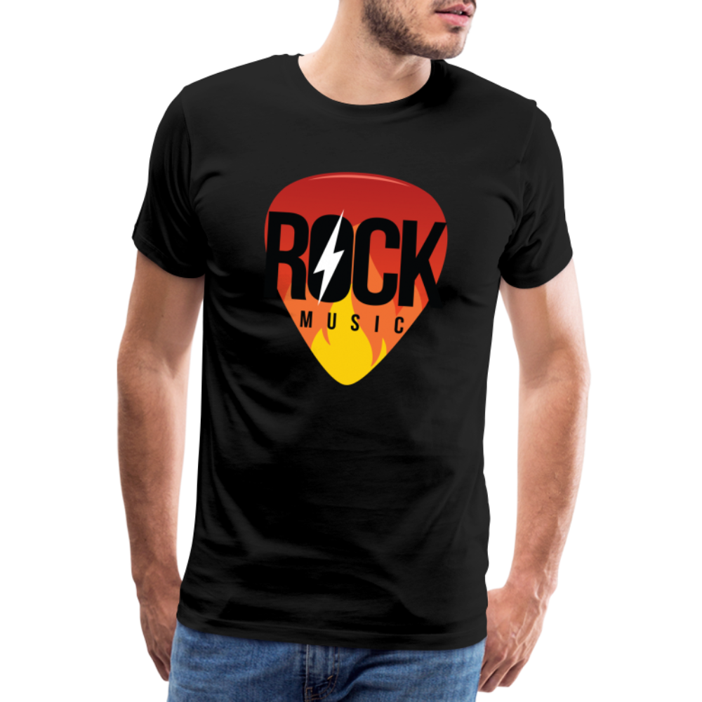 Rockmusic Rock & Roll Premium T-Shirt Herren - Schwarz