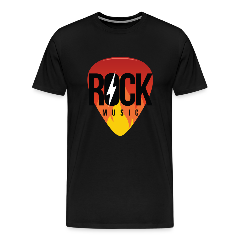 Rockmusic Rock & Roll Premium T-Shirt Herren - Schwarz