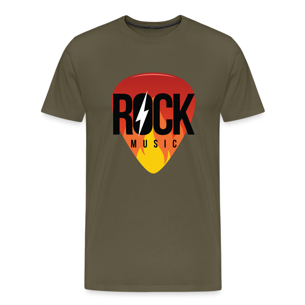 Rockmusic Rock & Roll Premium T-Shirt Herren - Khaki