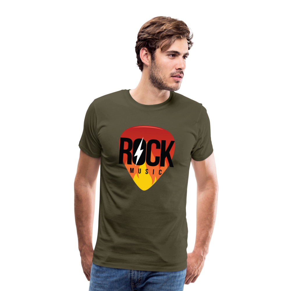 Rockmusic Rock & Roll Premium T-Shirt Herren - Khaki