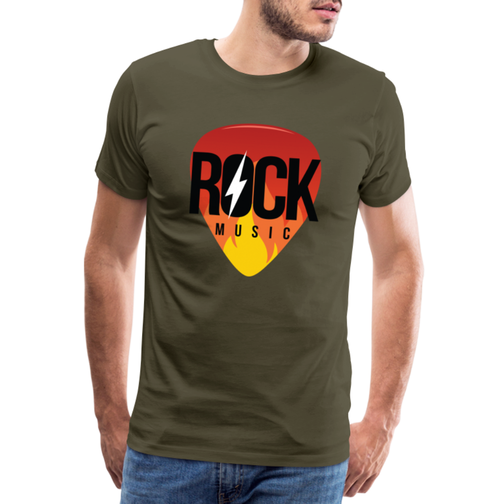 Rockmusic Rock & Roll Premium T-Shirt Herren - Khaki