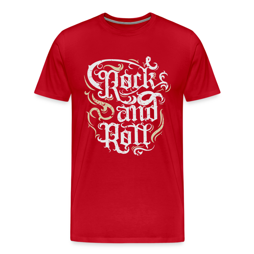 Rock & Roll 13 Premium T-Shirt Herren - Rot