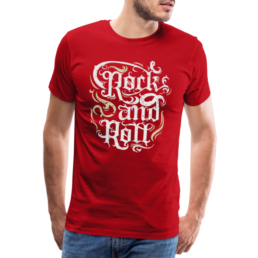 Rock & Roll 13 Premium T-Shirt Herren - Rot