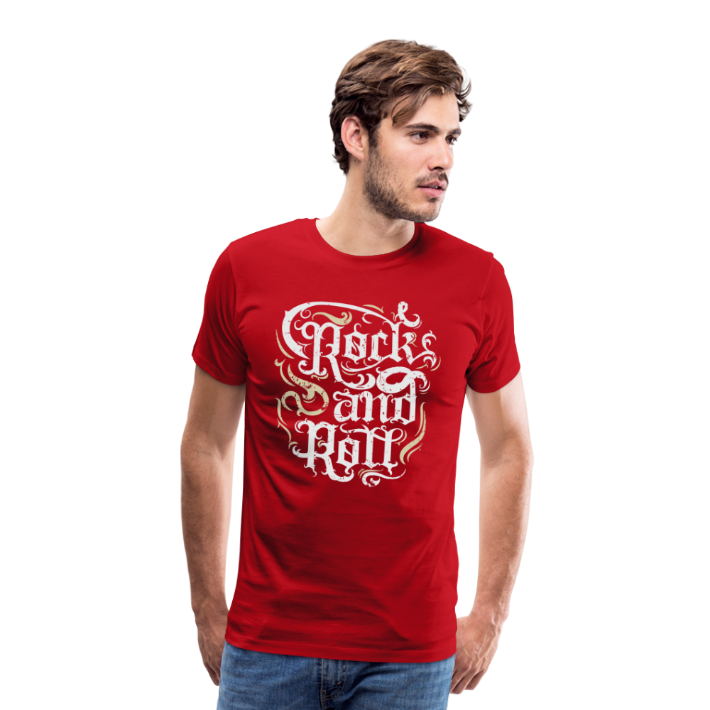 Rock & Roll 13 Premium T-Shirt Herren - Rot