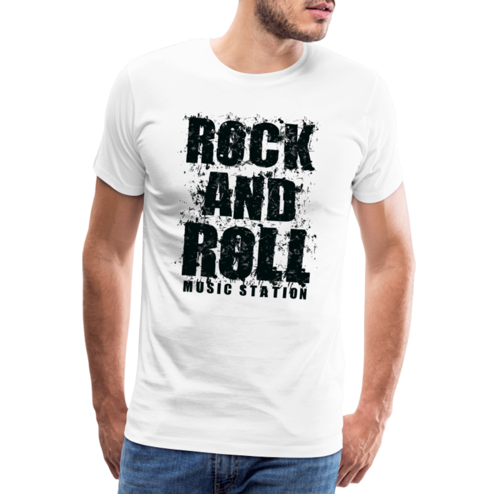 Rock & Roll 15 Premium T-Shirt Herren - Weiß