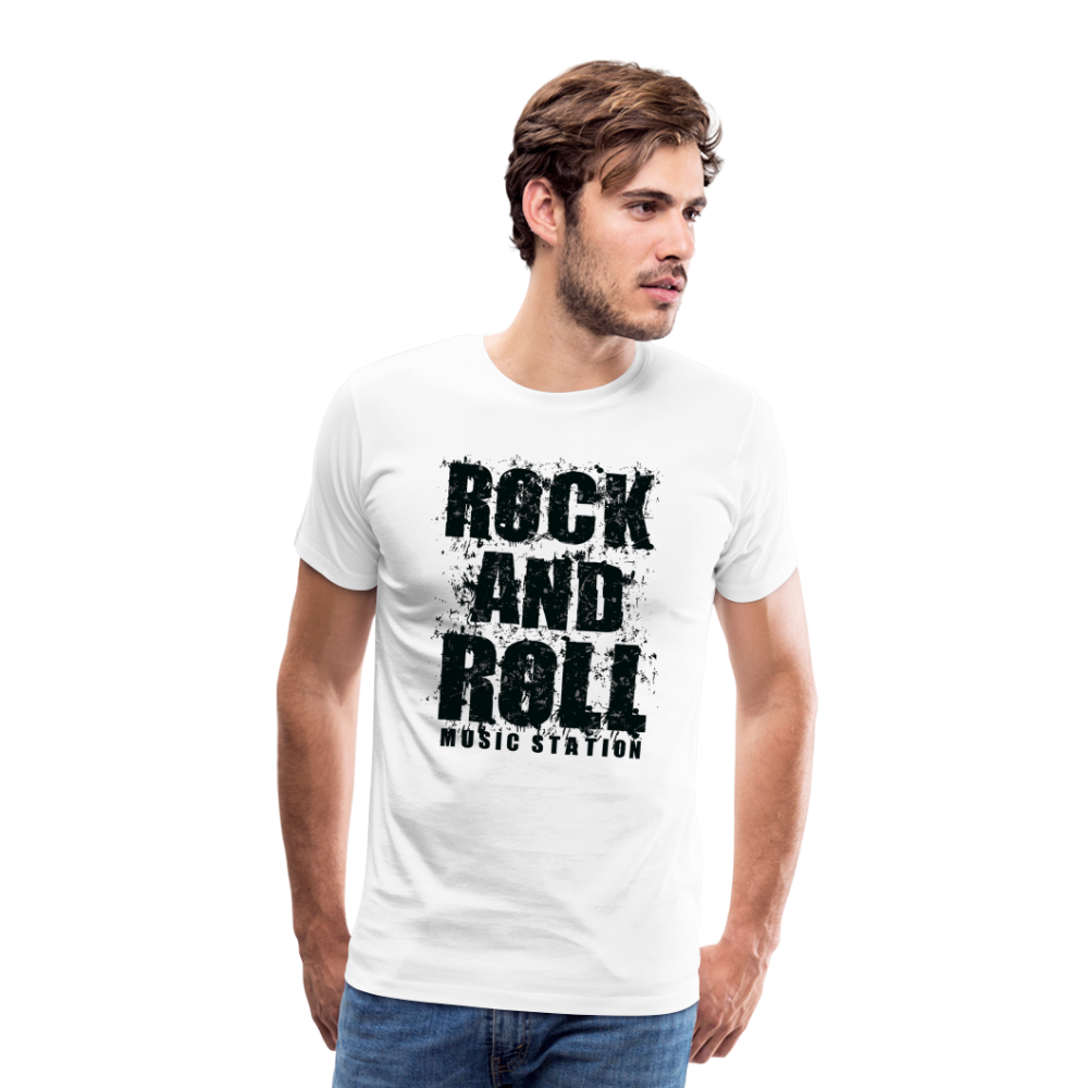 Rock & Roll 15 Premium T-Shirt Herren - Weiß