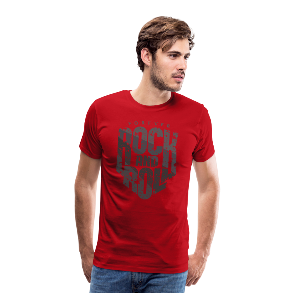 Rock & Roll 18 Premium T-Shirt Herren - Rot