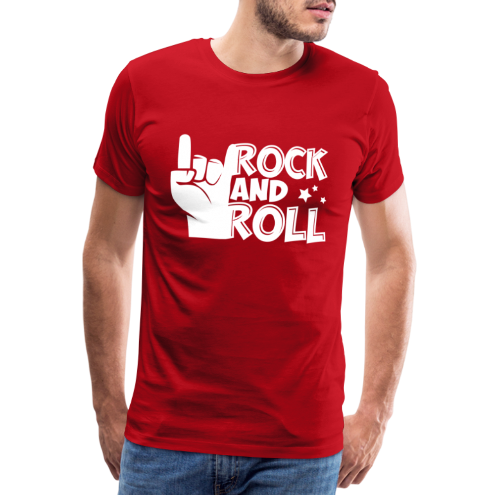 Rock & Roll 22 Premium T-Shirt Herren - Rot