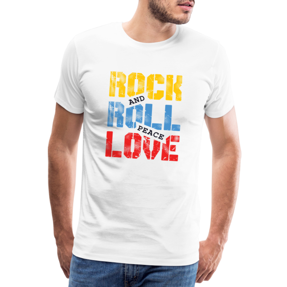 Rock & Roll 26 Premium T-Shirt Herren - Weiß