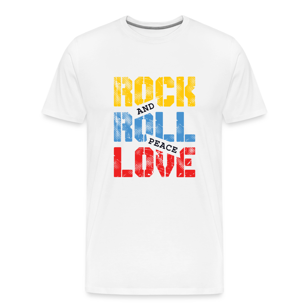 Rock & Roll 26 Premium T-Shirt Herren - Weiß