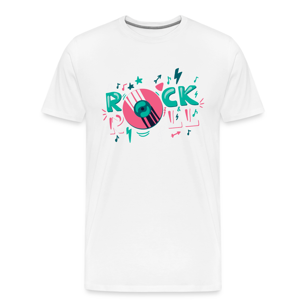 Rock & Roll 27 Premium T-Shirt Herren - Weiß