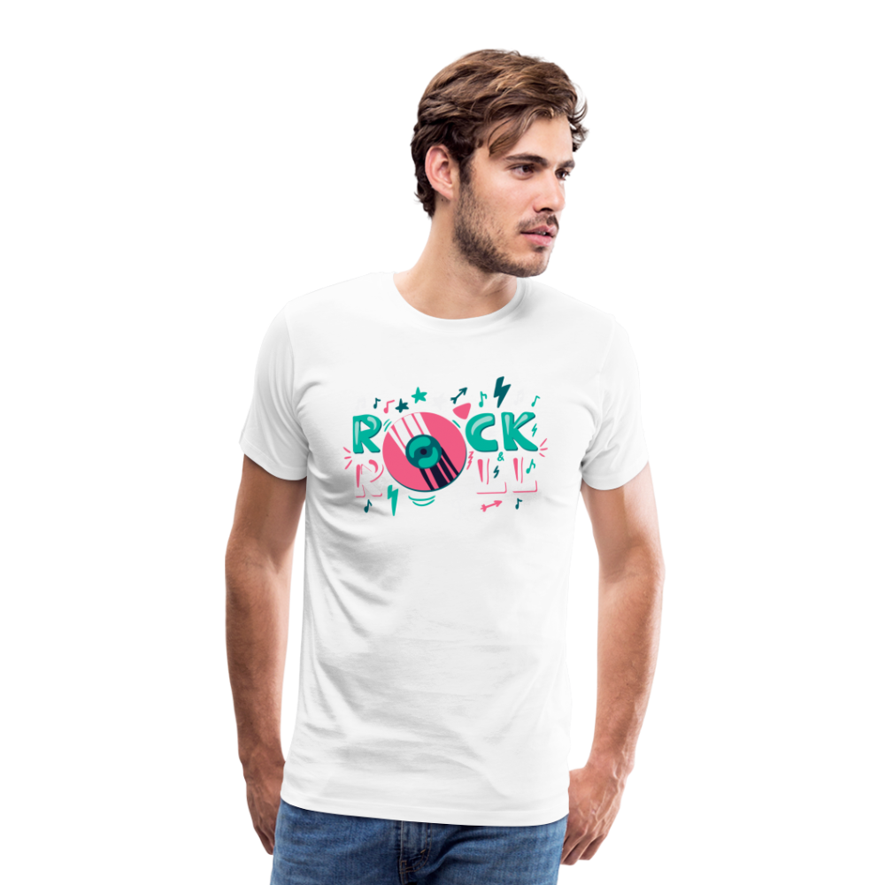 Rock & Roll 27 Premium T-Shirt Herren - Weiß