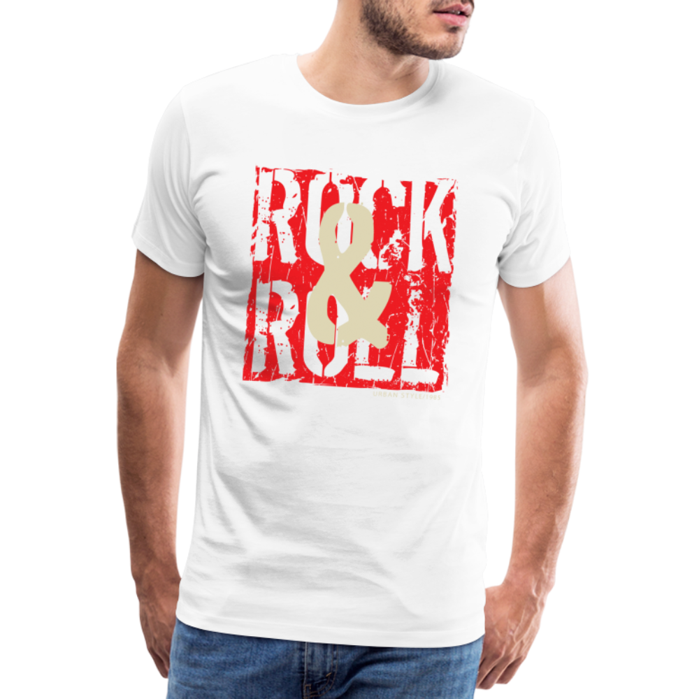 Rock & Roll 33 Premium T-Shirt Herren - Weiß