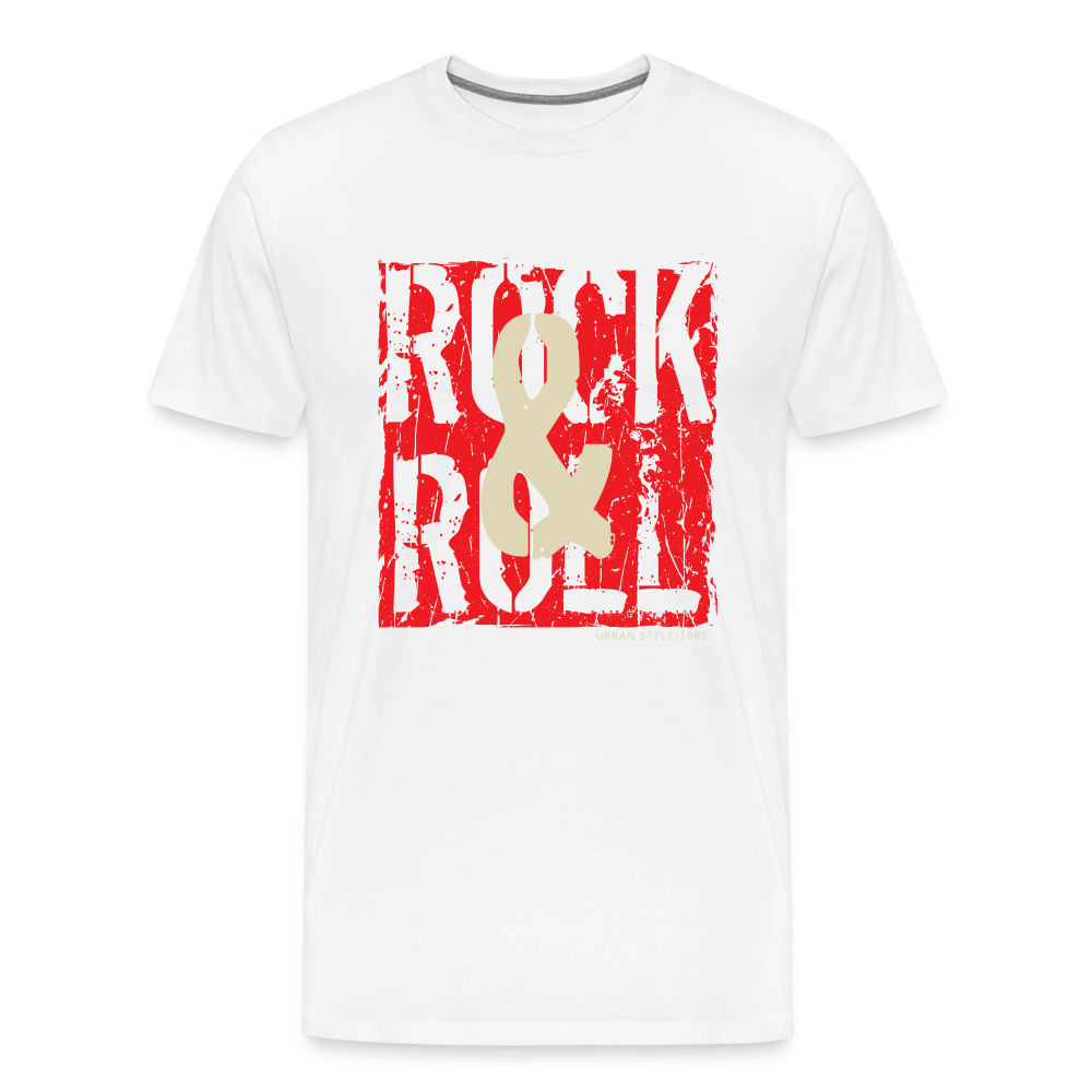 Rock & Roll 33 Premium T-Shirt Herren - Weiß