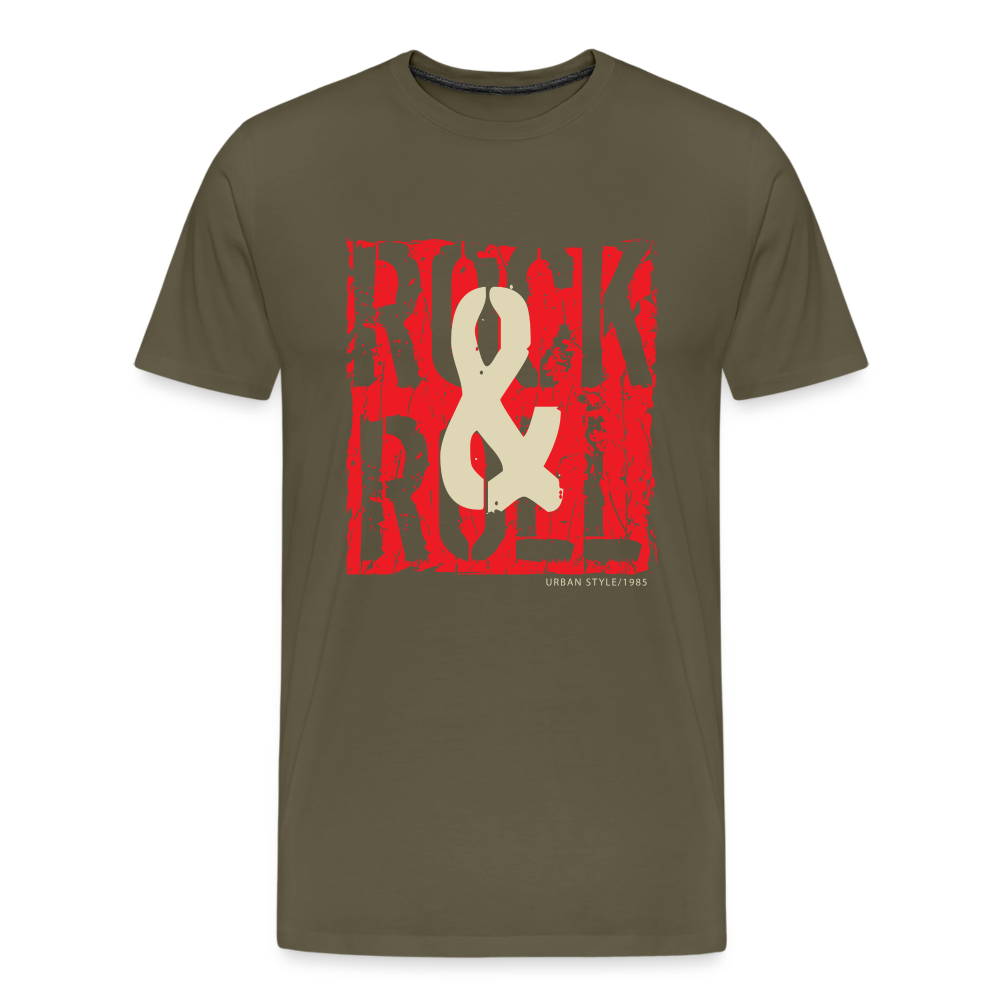 Rock & Roll 33 Premium T-Shirt Herren - Khaki