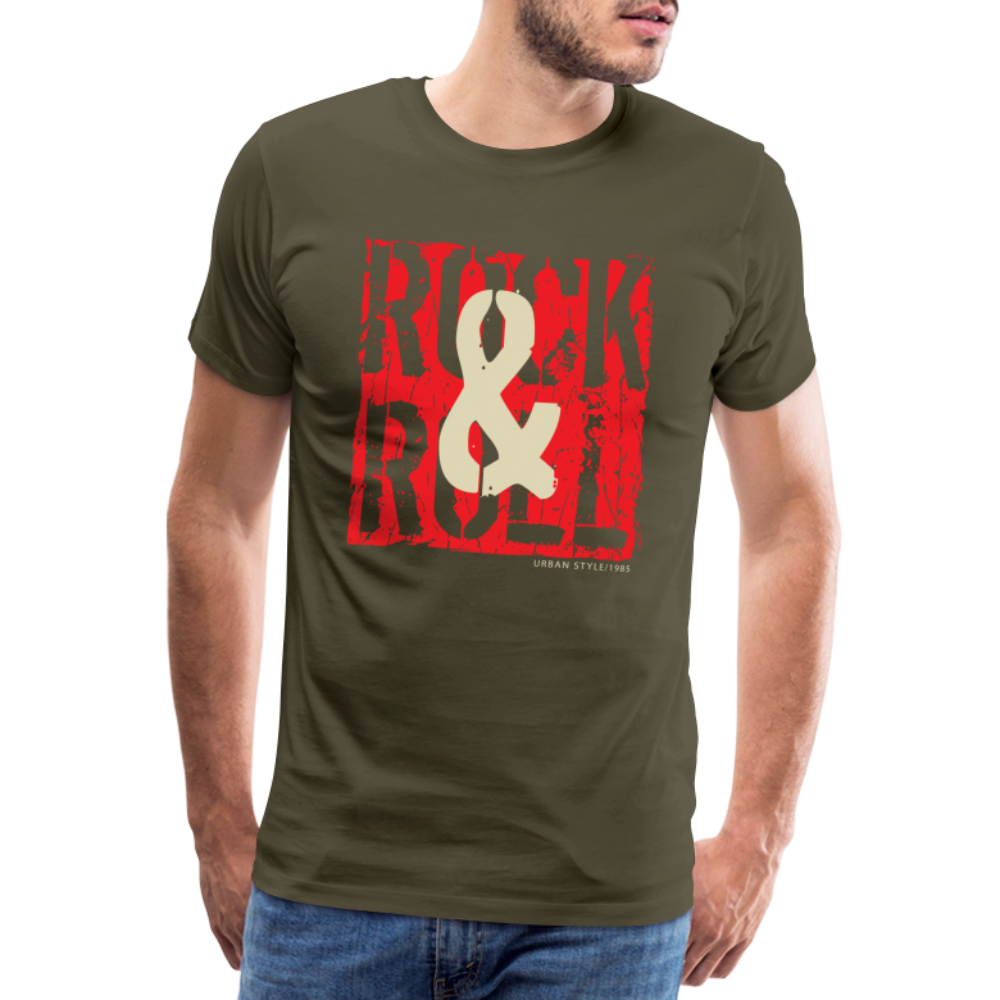 Rock & Roll 33 Premium T-Shirt Herren - Khaki