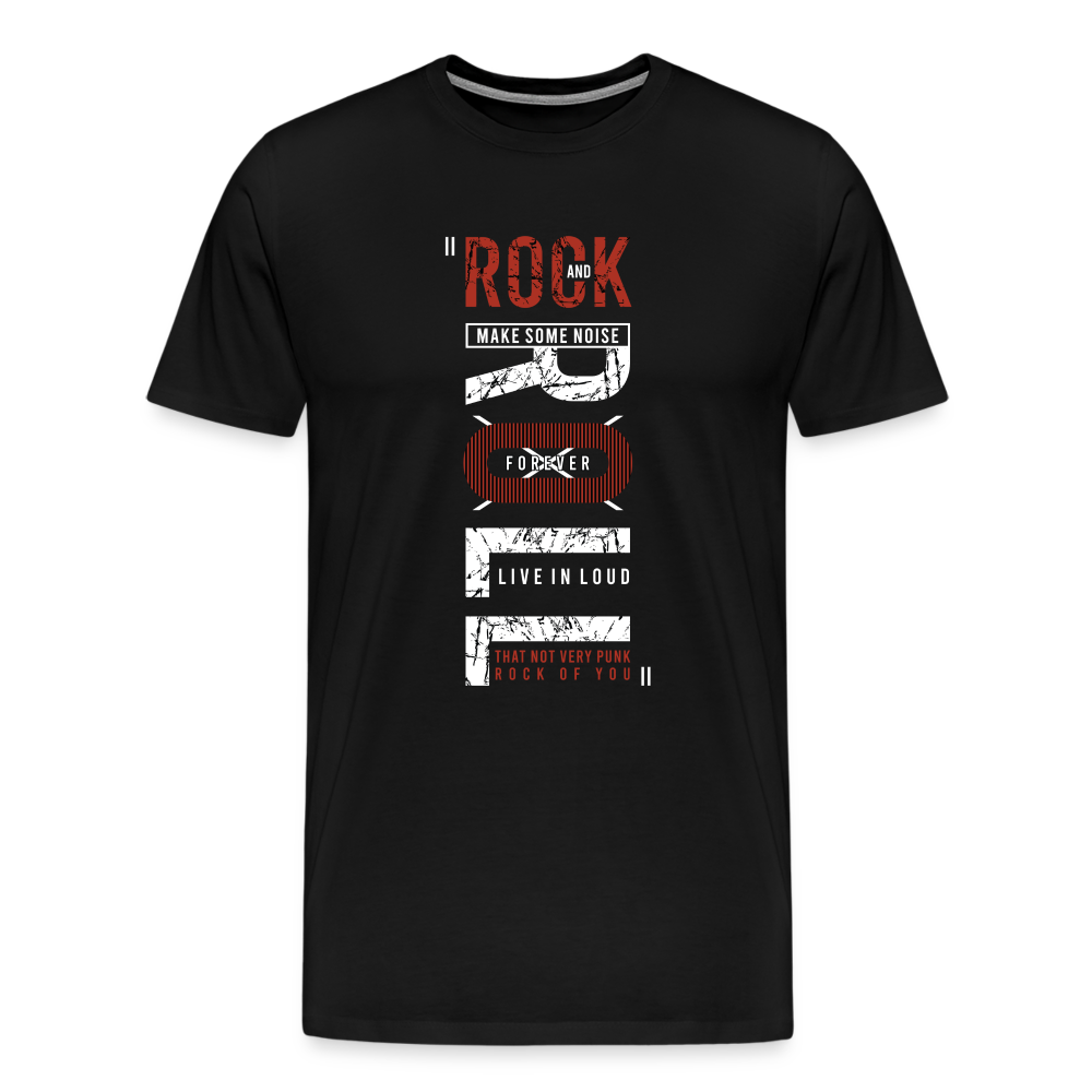 Rock & Roll 40 Premium T-Shirt Herren - Schwarz