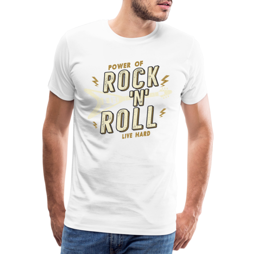 Rock & Roll 49 Premium T-Shirt Herren - Weiß
