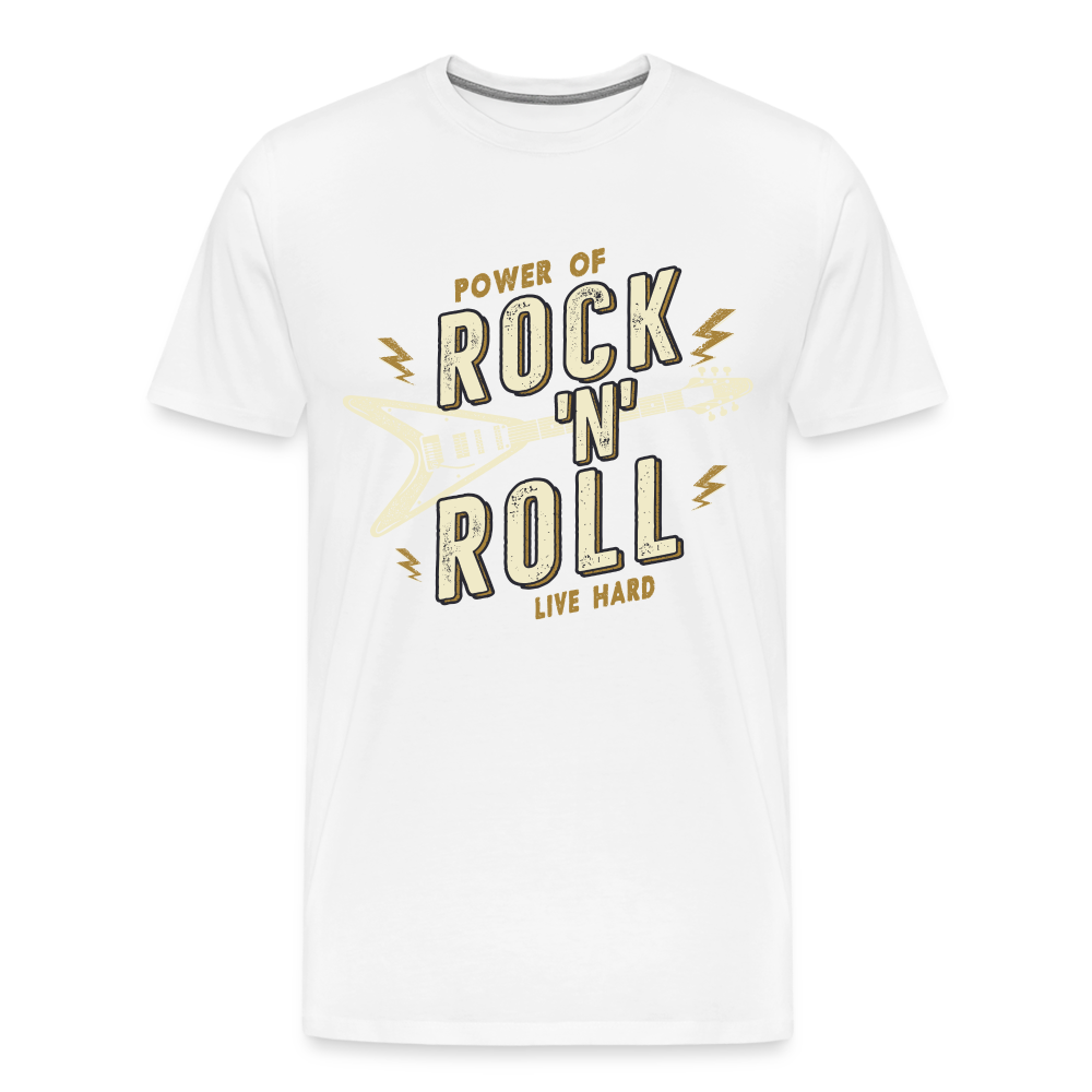 Rock & Roll 49 Premium T-Shirt Herren - Weiß