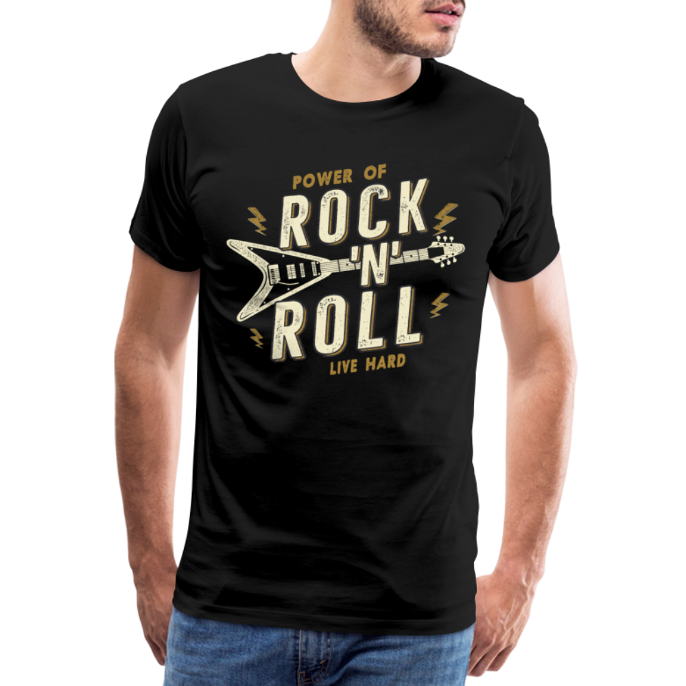 Rock & Roll 49 Premium T-Shirt Herren - Schwarz