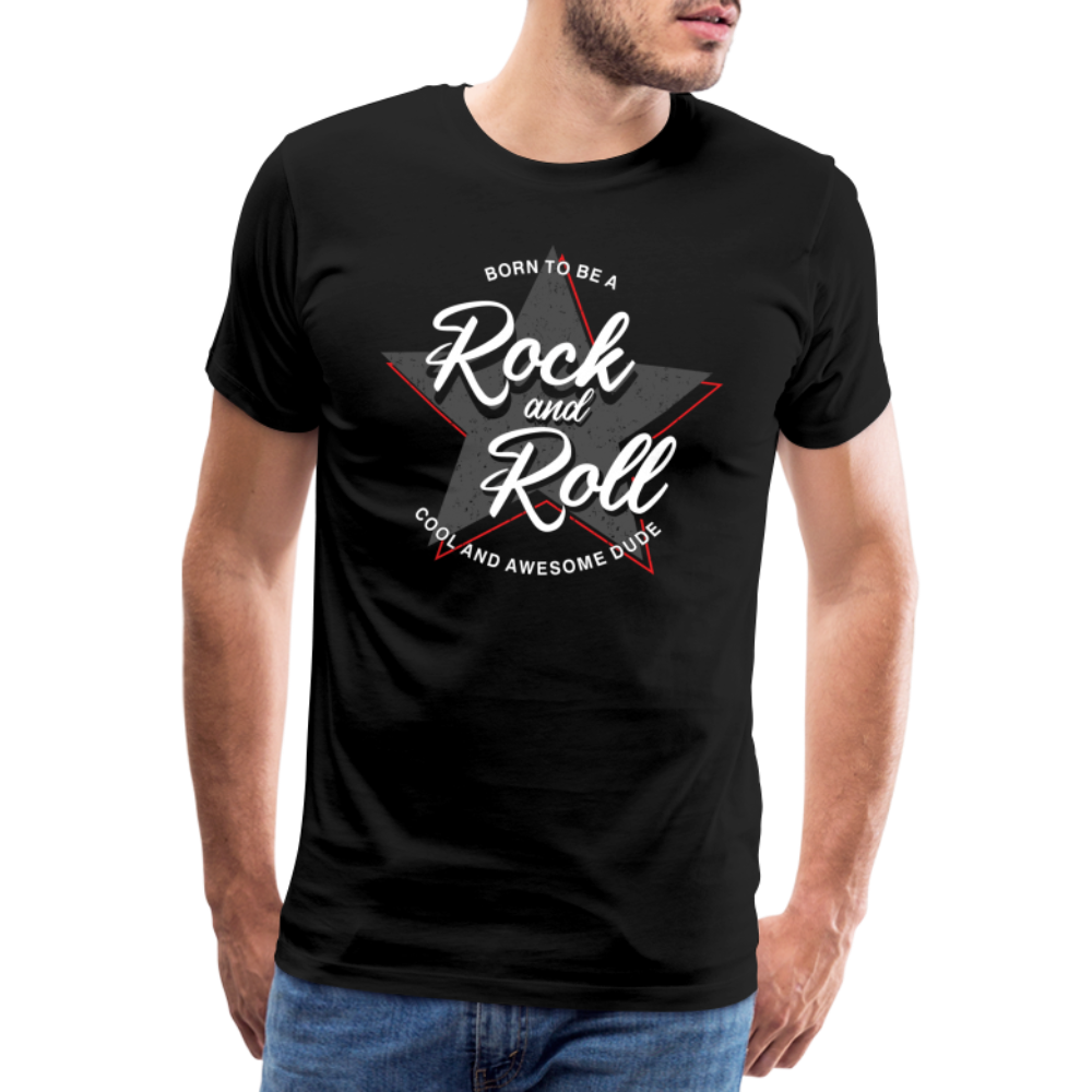 Rock & Roll 50 Premium T-Shirt Herren - Schwarz